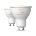 LED okos izzó szett 2 db-os GU10, 4 W White ambiance – Philips Hue