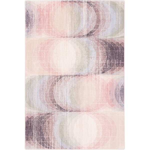 Világos rózsaszín gyapjú szőnyeg 133x190 cm Kaola – Agnella