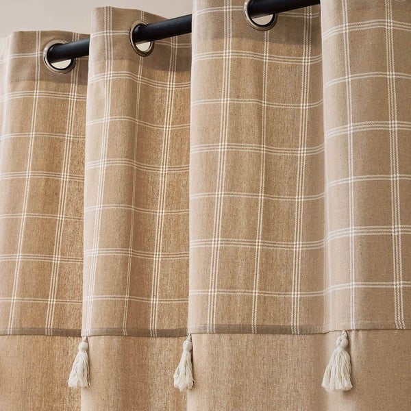 Barna pamutkeverék függöny 140x240 cm Everest – douceur d'intérieur-image-2