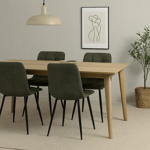 Zöld kárpitozott étkezőszék szett 2 db-os Moseby – Bonami Essentials-image-1