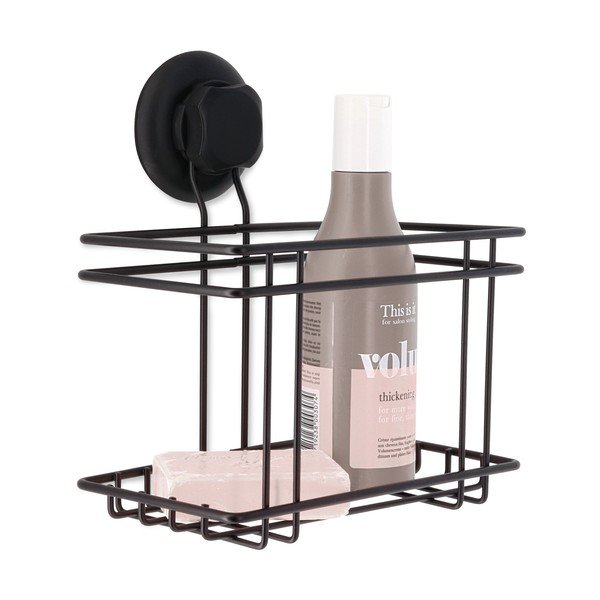 Bestlock Black Utensils Holder fekete öntapadós fürdőszobai fali polc - Compactor-image-1