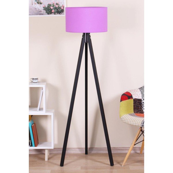 Fekete-lila állólámpa - Magenta Home