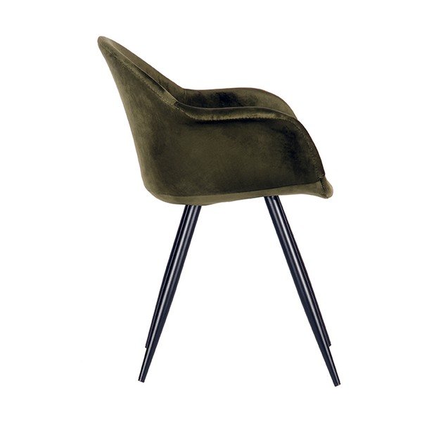 Khaki bársony étkezőszék szett 2 db-os Forli – LABEL51-image-2