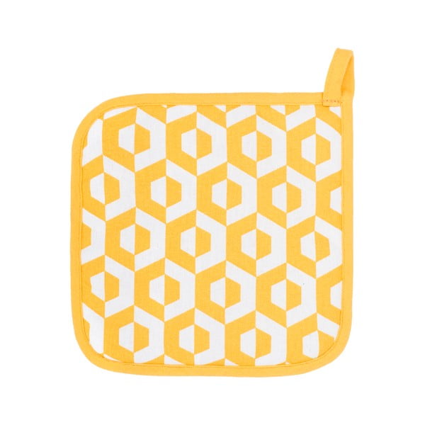 Hexagon 2 db sárga pamut edényfogó - Tiseco Home Studio