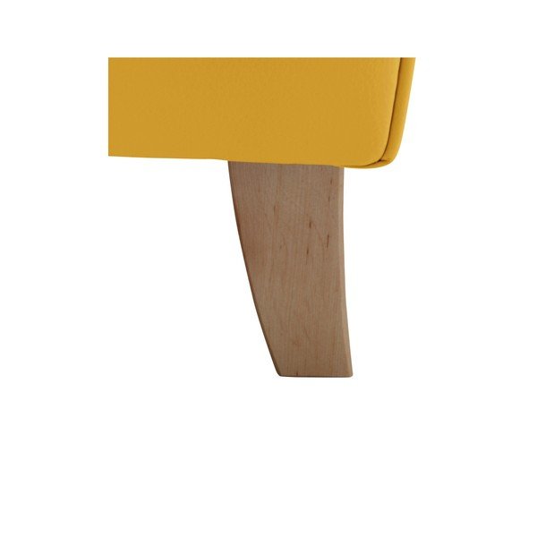 Lorris Leather Corn sárga műbőr füles fotel - Max Winzer-image-1