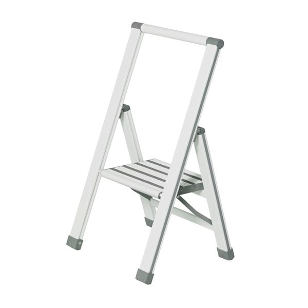 Ladder Alu fehér összecsukható fellépő, magasság 74 cm - Wenko
