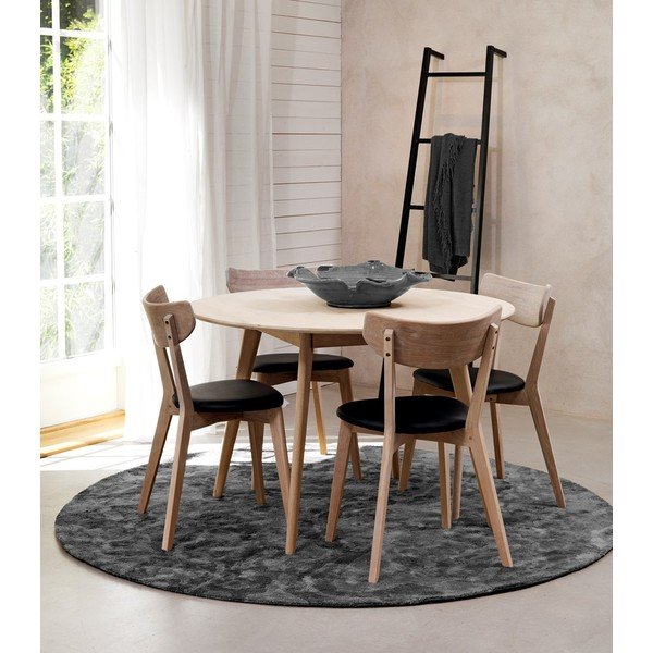 Yumi étkezőasztal fehérített tölgyfából, ∅ 115 cm - Folke-image-3