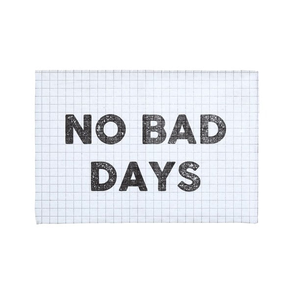 No Bad Days fehér pamutkeverék fürdőszobai kilépő, 40 x 60 cm - Really Nice Things
