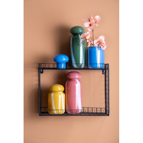 Fekete többszintes acél fali polc 40 cm Reja – PT LIVING-image-3