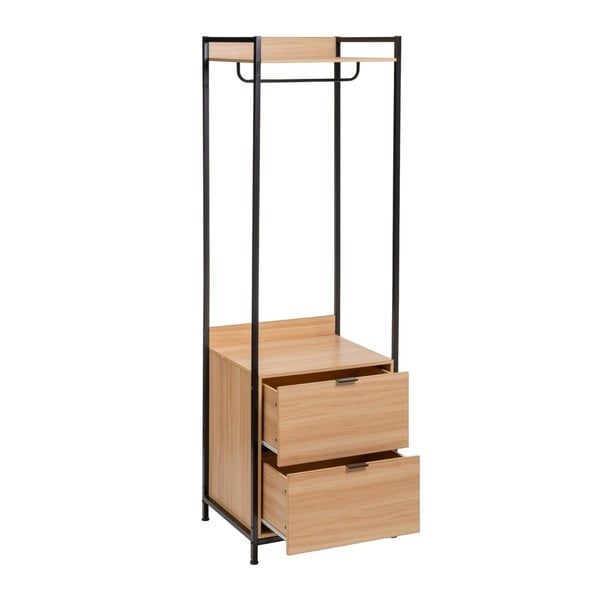 Natúr színű nyitott ruhásszekrény 60x190x48 cm Armarios – Casa Selección-image-2