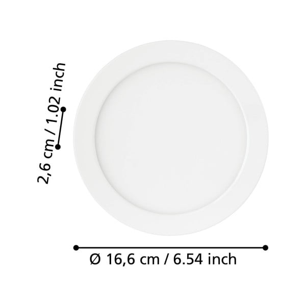 Fehér LED süllyesztett mennyezeti lámpa FUEVA 5 – EGLO-image-2