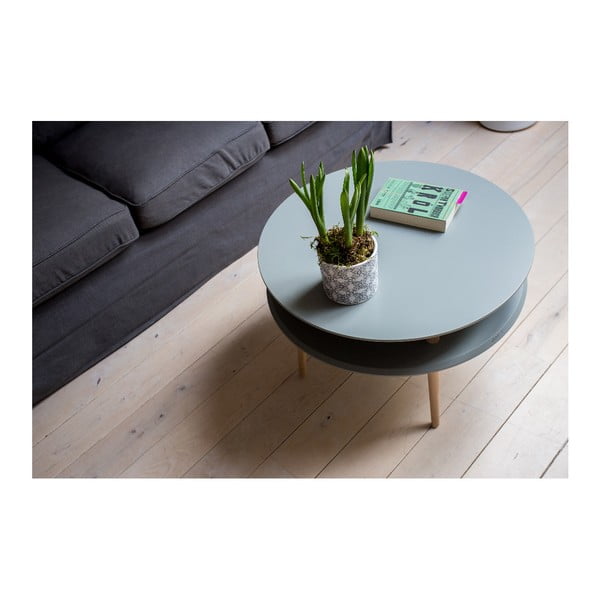 UFO sötétszürke dohányzóasztal, ⌀ 70 cm - Ragaba-image-1