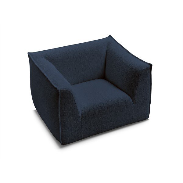 Sötétkék buklé fotel Giorgia – Bobochic Paris-image-4