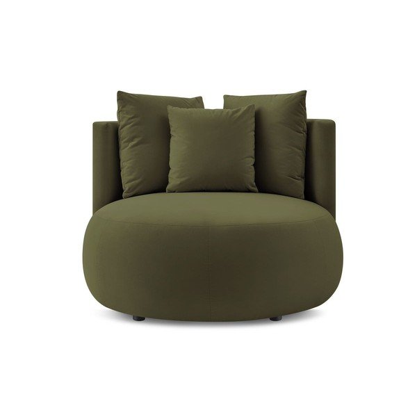 Zöld bársony fotel Cesar – Bobochic Paris-image-3