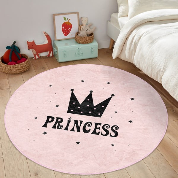 Rózsaszín gyerek szőnyeg ø 120 cm Comfort – Mila Home-image-4
