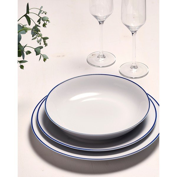 Fehér desszertes porcelán tányér ø 20 cm Basic White – BonBistro-image-3