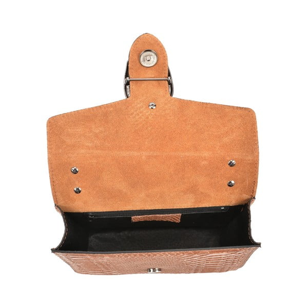 Fiona konyakbarna bőr borítéktáska - Renata Corsi-image-3