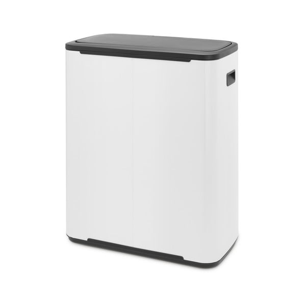 Fehér acél érintésre nyíló szelektív szemetes 60 l Bo Touch Bin – Brabantia-image-3