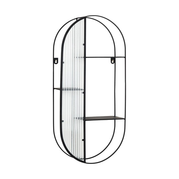 Fekete többszintes fém fali polc 32 cm Newcastle – House Nordic-image-2