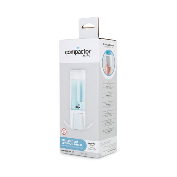 Fehér fali szappanadagoló 500 ml – Compactor-image-3
