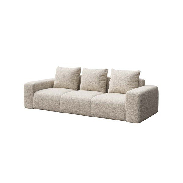 Bézs buklé kanapé 287 cm Feiro – MESONICA-image-2