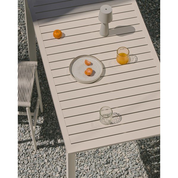 Alumínium kerti étkezőasztal 77x150 cm Culip – Kave Home-image-2