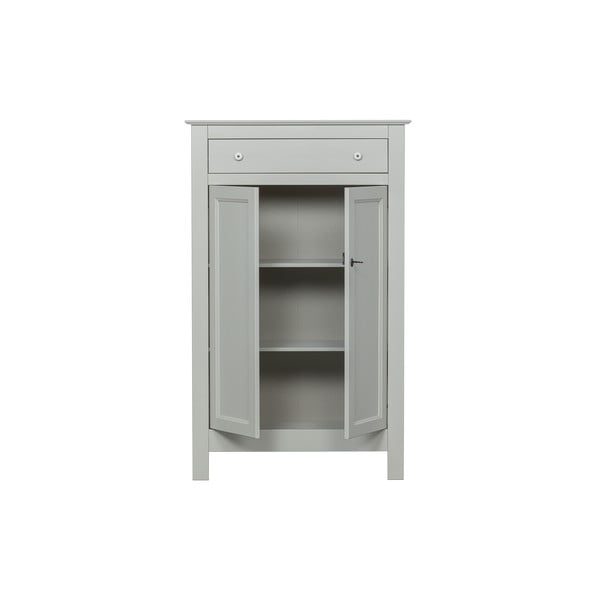 Világosszürke borovi fenyő magas zárható komód 93x150 cm Eva – WOOOD-image-3