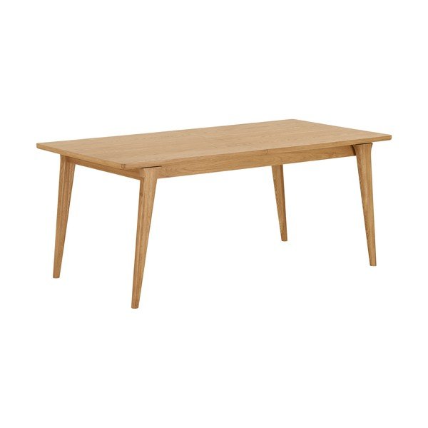 Bővíthető étkezőasztal hosszabbító asztallappal tölgyfa dekorral 90x180 cm Darwin – House Nordic