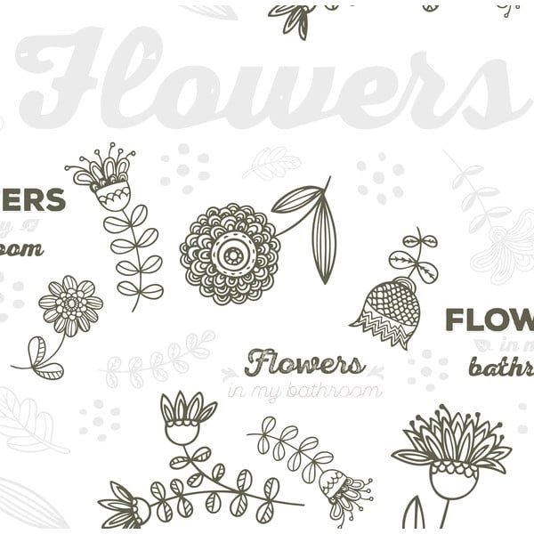 Zuhanyfüggöny 180x200 cm Flowers – MSV-image-3