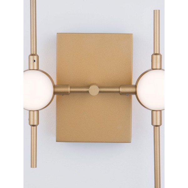 Aranyszínű fém LED fali lámpa Atomo – Nova Luce-image-4