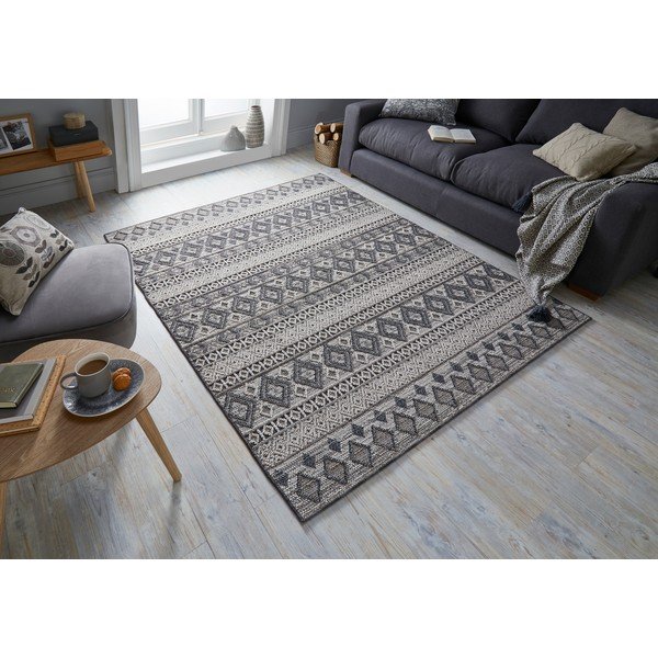 Herne szürke-krémszínű szőnyeg, 160 x 230 cm - Flair Rugs-image-4
