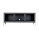 Fekete fém TV-állvány 130x55 cm Brisbane – House Nordic