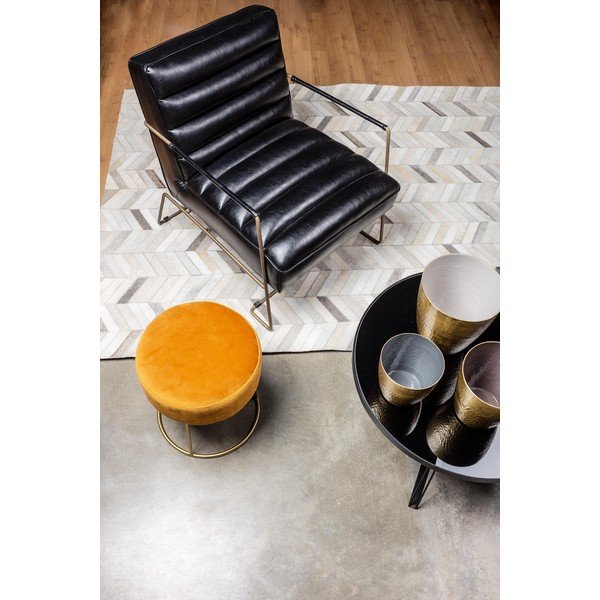 Fekete bőrutánzat fotel Brianna – Bizzotto-image-1