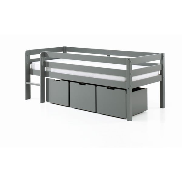 Szürke gyerekágy alatti fiók szett 3 db-os Pino – Vipack-image-2