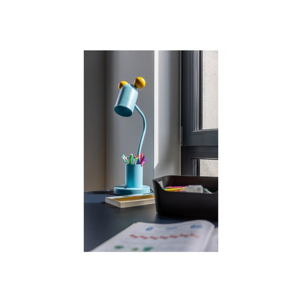 Világoskék asztali lámpa fém búrával (magasság 50 cm) Mouse – GTV-image-4