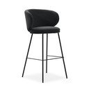 Sötétszürke bárszék szett 2 db-os (ülésmagasság 65 cm) Rush – Marckeric