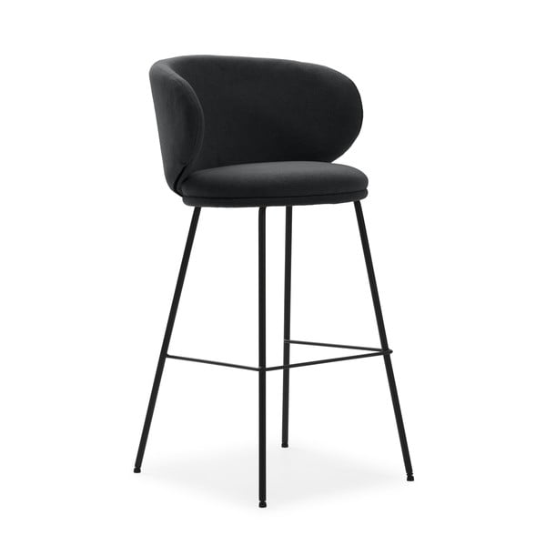 Sötétszürke bárszék szett 2 db-os (ülésmagasság 65 cm) Rush – Marckeric