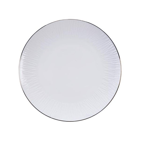 Nippon Lines fehér tányér, ø 25,5 cm - Tokyo Design Studio