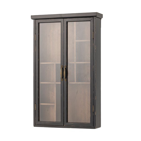 Fekete jegenyefenyő függő tálalószekrény 50x80x14 cm Hazem – Bloomingville-image-3