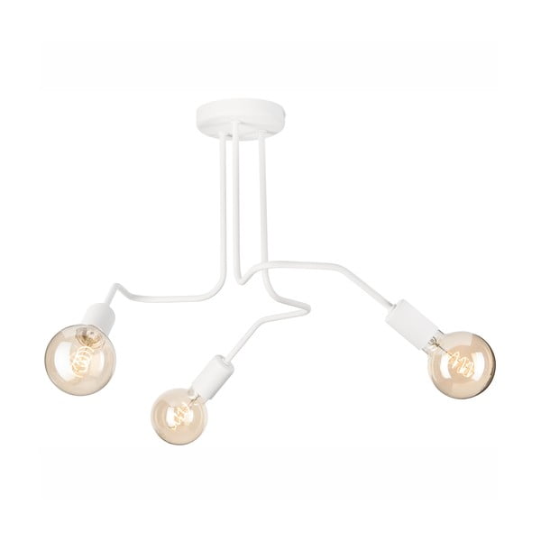 Fehér mennyezeti lámpa 55x55 cm Domino – LAMKUR-image-2