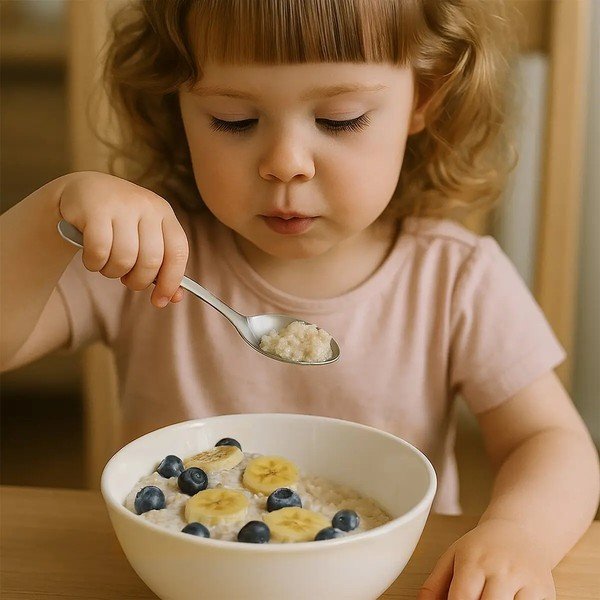 Ezüstszínű rozsdamentes acél gyerek evőeszköz készlet 3 db-os – Orion-image-2