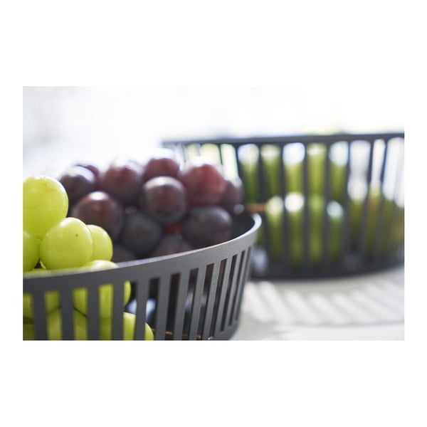 Tower fekete gyümölcsös kosár, ⌀ 25 cm - YAMAZAKI-image-3