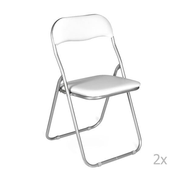 Viola 2 db-os fehér összecsukható szék készlet - Evergreen House