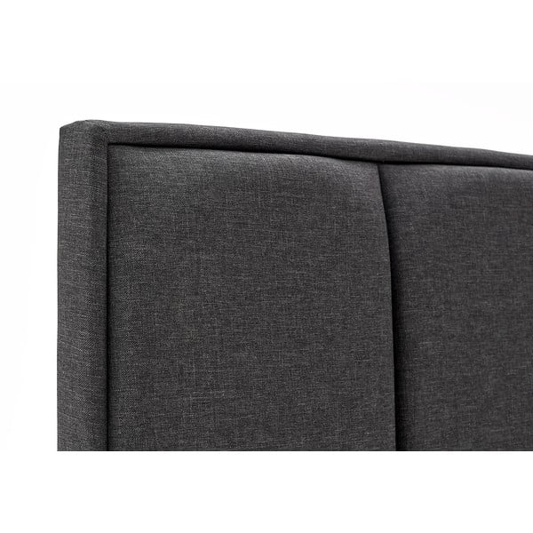 Wega sötétszürke kétszemélyes ágy tárolóhellyel, 180 x 200 cm - AzAlvásért-image-1