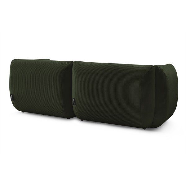 Zöld kordbársony kanapé 260 cm Lecomte – Bobochic Paris-image-4