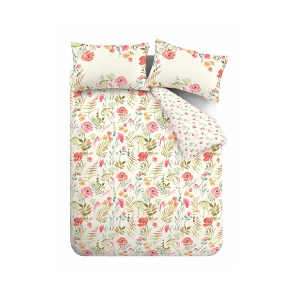 Krémszínű kétszemélyes ágyneműhuzat 200x200 cm Ella Poppy – Catherine Lansfield