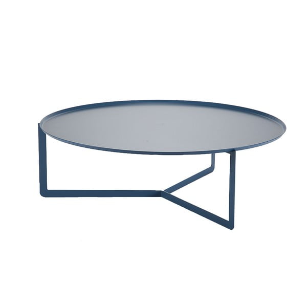 Round petróleumkék dohányzóasztal, Ø 95 cm - MEME Design