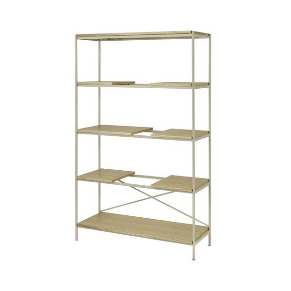 Natúr színű polcos állvány tölgyfa dekorral 105x170x40 cm Sukoya – Blomus-image-2