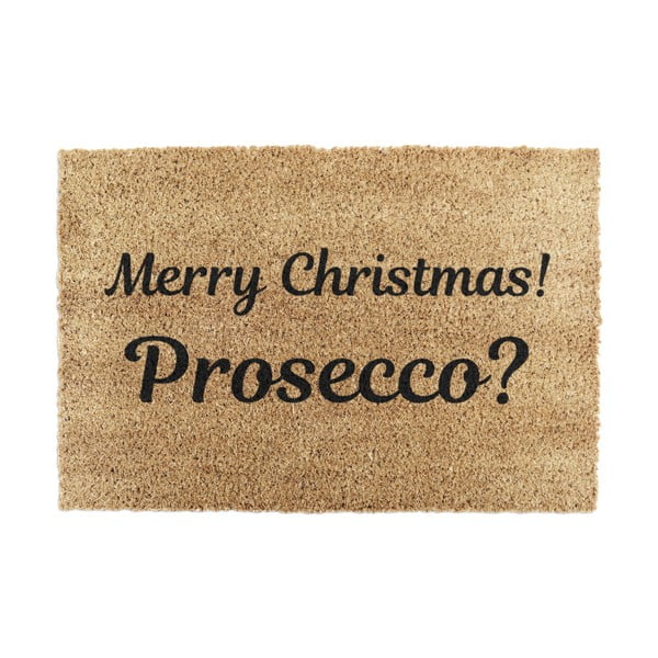 Kókuszrost lábtörlő karácsonyi mintával 40x60 cm Merry Prosecco – Artsy Doormats