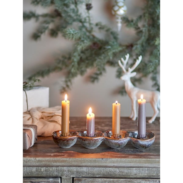 Agyagkerámia adventi gyertyatartó Kalia – Bloomingville-image-1